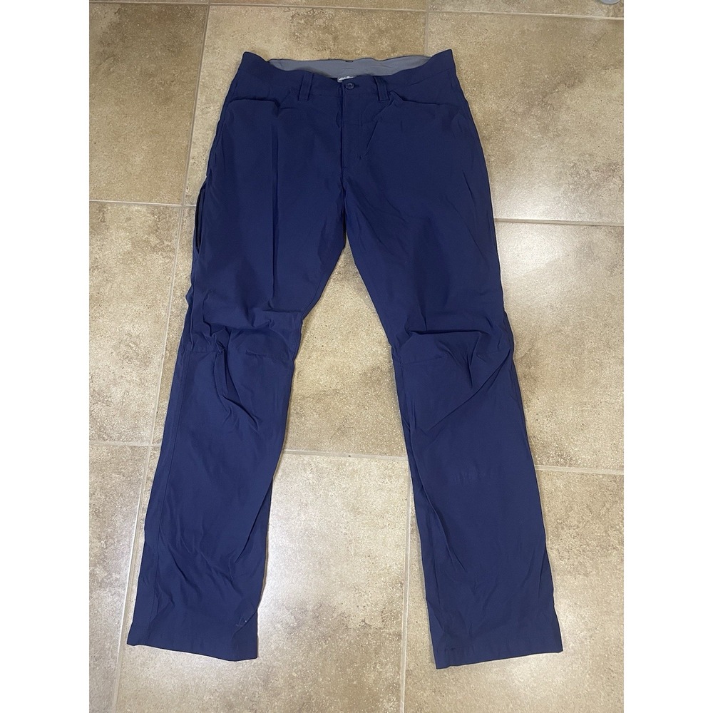 Eddie Bauer Pants Mens Sz 34x34 Navy Blue Performance Hiking Outdoor Stretch